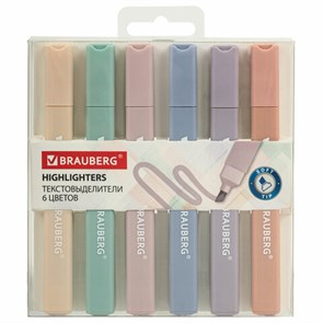 {{photo.Alt || photo.Description || 'Набор текстовыделителей 6 ЦВЕТОВ МОРАНДИ, BRAUBERG &quot;Morandi&quot;, линия 1-5 мм, 152516'}}