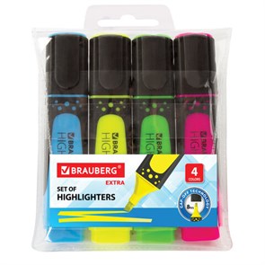 {{photo.Alt || photo.Description || 'Набор текстовыделителей BRAUBERG 4 шт., АССОРТИ, &quot;EXTRA&quot;, прорезиненный корпус, линия 1-5 мм, 151746'}}