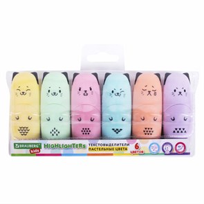 {{photo.Alt || photo.Description || 'Набор текстовыделителей мини 6 ЦВЕТОВ BRAUBERG KIDS &quot;CUTE CATS PASTEL&quot;, линия 1-5 мм, 152436'}}