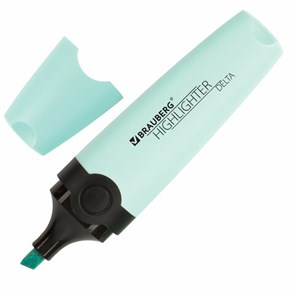 {{photo.Alt || photo.Description || 'Текстовыделитель BRAUBERG &quot;DELTA PASTEL&quot;, БИРЮЗОВЫЙ, линия 1-5 мм, 151732'}}