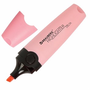 {{photo.Alt || photo.Description || 'Текстовыделитель BRAUBERG &quot;DELTA PASTEL&quot;, ПАСТЕЛЬНЫЙ РОЗОВЫЙ, линия 1-5 мм, 151731'}}