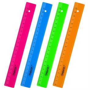 {{photo.Alt || photo.Description || 'Линейка пластиковая 20 см ПИФАГОР, прозрачная, неоновая, ассорти, 210789'}}