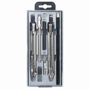 Готовальня 8 предметов, пластиковый пенал, GLOBUS, НЧ8-70-60 210420