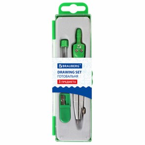 {{photo.Alt || photo.Description || 'Готовальня BRAUBERG &quot;Klasse&quot;, 3 предмета: циркуль 115 мм, грифель, точилка, пенал с подвесом, 210328'}}