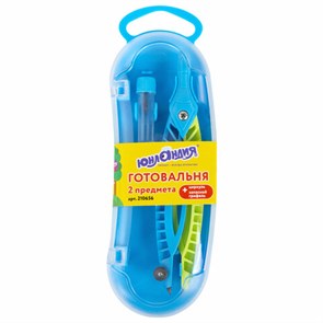 {{photo.Alt || photo.Description || 'Готовальня ЮНЛАНДИЯ, 2 предмета: пластиковый циркуль 120 мм, грифель, пенал, 210656'}}