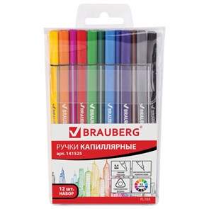 {{photo.Alt || photo.Description || 'Набор капиллярных ручек (линеров) BRAUBERG 12 шт., АССОРТИ, &quot;Aero&quot;, трехгранные, металлический наконечник, линия письма 0,4 мм, 141525'}}