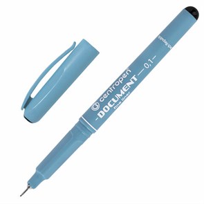 {{photo.Alt || photo.Description || 'Ручка капиллярная (линер) ЧЕРНАЯ CENTROPEN &quot;Document&quot;, трехгранная, линия 0,1 мм, 2631/0,1, 2 2631 0101'}}