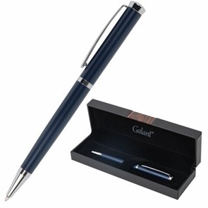 {{photo.Alt || photo.Description || 'Ручка подарочная шариковая GALANT &quot;Ricardo&quot;, корпус темно-синий, детали серебро, узел 0,7 мм, линия письма 0,5 мм, синяя, 144168'}}