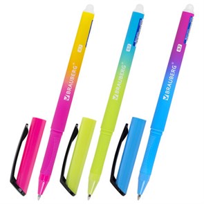 {{photo.Alt || photo.Description || 'Ручка стираемая гелевая BRAUBERG &quot;Grade&quot;, СИНЯЯ, soft-touch, узел 0,7 мм, линия письма 0,5 мм, 144208'}}