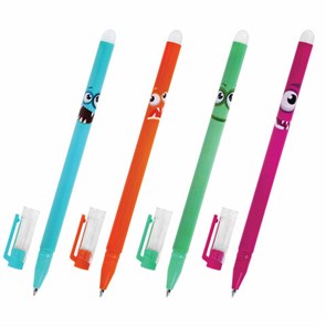 {{photo.Alt || photo.Description || 'Ручка стираемая гелевая ЮНЛАНДИЯ &quot;Монстрики&quot;, корпус ассорти, СИНЯЯ, узел 0,5 мм, линия письма 0,35 мм, 144242'}}