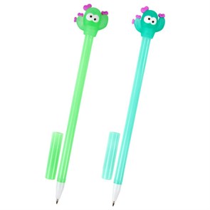 {{photo.Alt || photo.Description || 'Ручка с топпером шариковая ЮНЛАНДИЯ &quot;Цветущий кактус&quot;, корпус ассорти, СИНЯЯ, пишущий узел 0,7 мм, 143781'}}