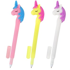 {{photo.Alt || photo.Description || 'Ручка фигурная шариковая ЮНЛАНДИЯ &quot;Единорог&quot;, мягкий силиконовый корпус, ассорти, СИНЯЯ, пишущий узел 0,7 мм, 143776'}}