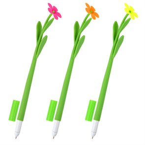 {{photo.Alt || photo.Description || 'Ручка фигурная шариковая ЮНЛАНДИЯ "Цветочек", мягкий силиконовый корпус, ассорти, СИНЯЯ, пишущий узел 0,7 мм, 143779'}}