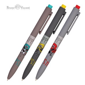 {{photo.Alt || photo.Description || 'Ручка шариковая автоматическая BRUNO VISCONTI &quot;FunClick&quot;, СИНЯЯ, &quot;Псы на стиле&quot;, ассорти, линия письма 0,5 мм, 20-0297/08'}}