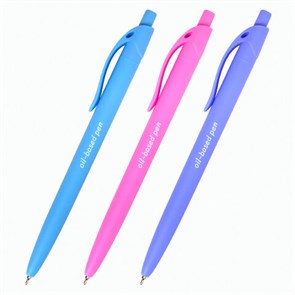 {{photo.Alt || photo.Description || 'Ручка шариковая масляная автоматическая BRAUBERG &quot;FRUITY Pastel&quot;, СИНЯЯ, корпус soft-touch, узел 0,7 мм, линия письма 0,35 мм, 142959, OBPR323'}}