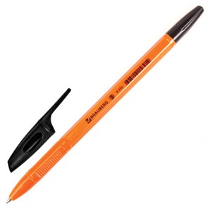 {{photo.Alt || photo.Description || 'Ручка шариковая BRAUBERG &quot;X-333 Orange&quot;, ЧЕРНАЯ, корпус оранжевый, узел 0,7 мм, линия письма 0,35 мм, 142410'}}