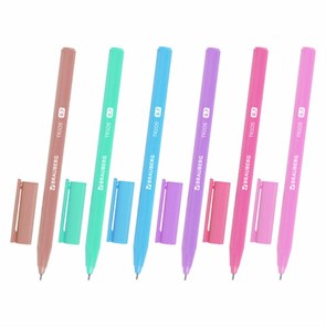 {{photo.Alt || photo.Description || 'Ручка шариковая BRAUBERG TRIOS, СИНЯЯ, трехгранная, ассорти, игольчатый узел 0,7 мм, линия письма 0,5 мм, 144153'}}