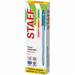 {{photo.Alt || photo.Description || 'Ручка шариковая STAFF &quot;CANDY NEON&quot;, синяя, ВЫГОДНЫЙ КОМПЛЕКТ 12 шт., узел 0,6 мм, линия 0,3 мм, 144236'}}