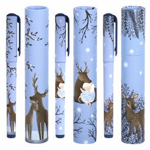 {{photo.Alt || photo.Description || 'Ручка шариковая в футляре BRUNO VISCONTI DreamWrite, СИНЯЯ, &quot;Олененок&quot;, ассорти, 0,5 мм, 20-0264/02'}}