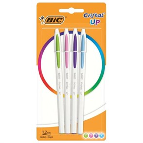 {{photo.Alt || photo.Description || 'Ручки шариковые BIC &quot;Cristal Up Fun&quot;, НАБОР 4 ЦВЕТА (салатовый, розовый, фиолетовый, голубой), узел 1 мм, линия 0,32 мм, блистер, 949870'}}