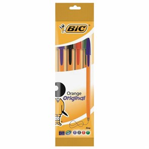 {{photo.Alt || photo.Description || 'Ручки шариковые BIC &quot;Orange Original&quot;, НАБОР 4 ЦВЕТА, узел 0,8 мм, линия 0,3 мм, пакет, 8308541'}}