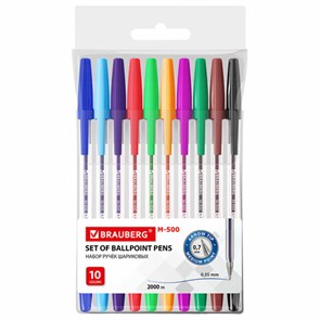 {{photo.Alt || photo.Description || 'Ручки шариковые BRAUBERG &quot;M-500&quot;, НАБОР 10 цветов, АССОРТИ, узел 0,7 мм, линия письма 0,35 мм, 143455'}}