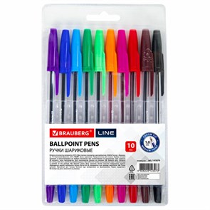 {{photo.Alt || photo.Description || 'Ручки шариковые BRAUBERG, НАБОР 10 шт., АССОРТИ, &quot;Line&quot;, корпус прозрачный, узел 1 мм, линия письма 0,5 мм, 141874'}}