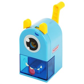 {{photo.Alt || photo.Description || 'Точилка механическая ПИФАГОР &quot;Монстрик&quot;, корпус голубой, для чернографитных и цветных карандашей, 229715'}}