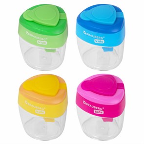 {{photo.Alt || photo.Description || 'Точилка BRAUBERG KIDS &quot;MAXI&quot;, 2 отверстия, с большим контейнером, трехгранный корпус, цвета ассорти, 271945'}}