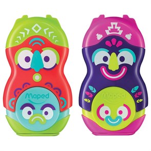 {{photo.Alt || photo.Description || 'Точилка MAPED &quot;Loopy Fancy&quot;, с контейнером и стирательной резинкой, корпус ассорти, 049131'}}