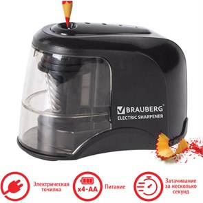 {{photo.Alt || photo.Description || 'Точилка электрическая BRAUBERG &quot;JET&quot;, питание от 4 батареек АА, спиралевидное лезвие, 228426'}}