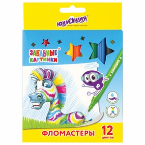 {{photo.Alt || photo.Description || 'Фломастеры ЮНЛАНДИЯ 12 цветов, &quot;ЗАБАВНЫЕ КАРТИНКИ&quot;, вентилируемый колпачок, картон, 151678'}}