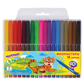 {{photo.Alt || photo.Description || 'Фломастеры ЮНЛАНДИЯ 18 цветов, &quot;УРОКИ РИСОВАНИЯ&quot;, вентилируемый колпачок, ПВХ, 151417'}}