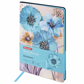 {{photo.Alt || photo.Description || 'Блокнот А5 (143x210 мм), BRAUBERG VISTA &quot;Delicate flowers&quot;, под кожу, гибкий, 80 л., 112077'}}