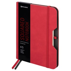 {{photo.Alt || photo.Description || 'Блокнот А5 (162х218 мм), BRAUBERG &quot;NOTE&quot;, под кожу софт-тач, с резинкой, 80 л., клетка, красный, 113439'}}