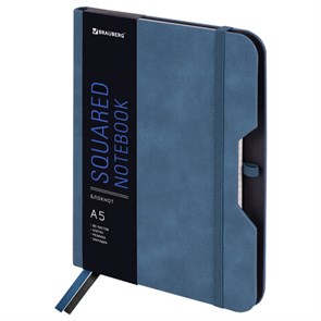 {{photo.Alt || photo.Description || 'Блокнот А5 (162х218 мм), BRAUBERG &quot;NOTE&quot;, под кожу софт-тач, с резинкой, 80 л., клетка, синий, 113438'}}