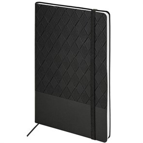 {{photo.Alt || photo.Description || 'Блокнот А5 138x213 мм, BRAUBERG &quot;Tissage&quot;, под кожу, 80 л., резинка, клетка, черный, 116601'}}