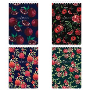 {{photo.Alt || photo.Description || 'Блокнот А5 (146х206 мм), 60 л., гребень, картон, жесткая подложка, клетка, BRAUBERG, &quot;Гранаты&quot;, 114366'}}