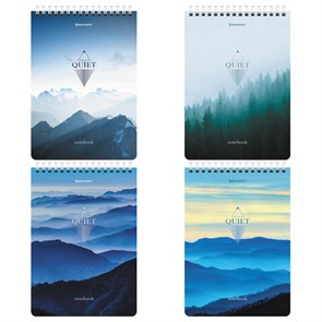 {{photo.Alt || photo.Description || 'Блокнот А5 (146х206 мм), 80 л., гребень, картон, жесткая подложка, клетка, BRAUBERG, &quot;Безмятежность&quot;, 114380'}}