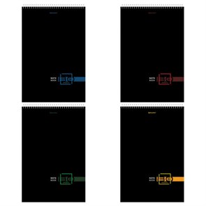 {{photo.Alt || photo.Description || 'Блокнот БОЛЬШОЙ ФОРМАТ А4 198х297 мм, 80 л., гребень, жесткая подложка, клетка, BRAUBERG, &quot;Dark&quot;, 114355'}}