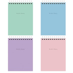 {{photo.Alt || photo.Description || 'Блокнот МАЛЫЙ ФОРМАТ А6 108х145 мм, 40 л., гребень, картон, клетка, BRAUBERG &quot;Minimal Pastel&quot;, 116429'}}