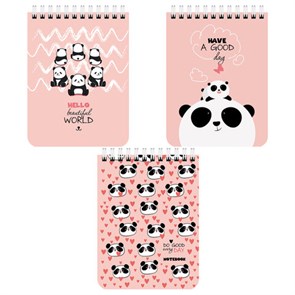 {{photo.Alt || photo.Description || 'Блокнот МАЛЫЙ ФОРМАТ А6 108х145 мм, 40 л., гребень, картон, клетка, BRAUBERG KIDS, &quot;Панды&quot;, 114393'}}