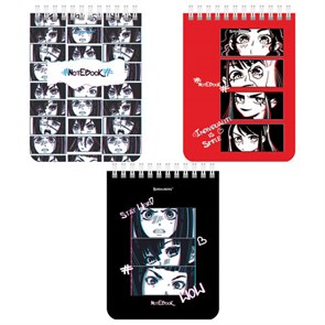 {{photo.Alt || photo.Description || 'Блокнот МАЛЫЙ ФОРМАТ А6 108х145 мм, 40 л., гребень, картон, клетка, BRAUBERG, &quot;Anime emotions&quot;, 114392'}}