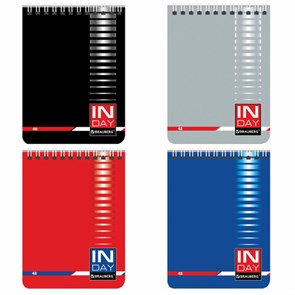 {{photo.Alt || photo.Description || 'Блокнот МАЛЫЙ ФОРМАТ А6 108х146 мм, 48 л., гребень, мелованная картонная обложка, клетка, BRAUBERG, &quot;INDAY&quot;, ассорти, 121721'}}