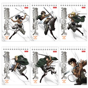 {{photo.Alt || photo.Description || 'Блокнот МАЛЫЙ ФОРМАТ А6 110х145 мм, 40 л., гребень, лакированный, клетка, HATBER &quot;Атака Титанов&quot;, 083956, 40Б6В1гр'}}