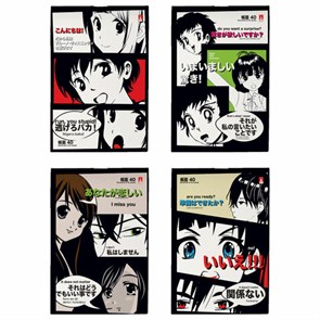 {{photo.Alt || photo.Description || 'Блокнот МАЛЫЙ ФОРМАТ А6, 40 л, скоба, ламинированный картон, клетка, АЛЬТ, MANGA (4 вида), 3-40-718'}}