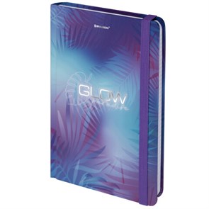 {{photo.Alt || photo.Description || 'Блокнот с резинкой в клетку 96 л., А5 (145х203 мм), твердая обложка с фольгой, BRAUBERG, &quot;Glow&quot;, 113729'}}