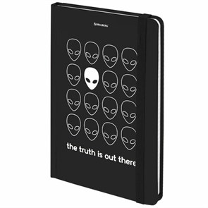 {{photo.Alt || photo.Description || 'Блокнот с резинкой в клетку 96 л., А5 (145х203 мм), твердая обложка, BRAUBERG, &quot;Aliens&quot;, 113722'}}