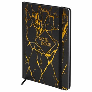 {{photo.Alt || photo.Description || 'Блокнот с резинкой в клетку 96 л., А5 145х203 мм, твердая обложка с фольгой, BRAUBERG, &quot;Marble&quot;, 116328'}}