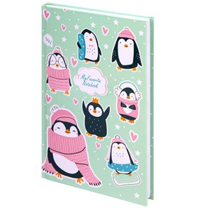 {{photo.Alt || photo.Description || 'Блокнот А5 (134х206 мм), 80 л., твёрдый, клетка, BRAUBERG KIDS, &quot;Пингвинчики&quot;, 114420'}}